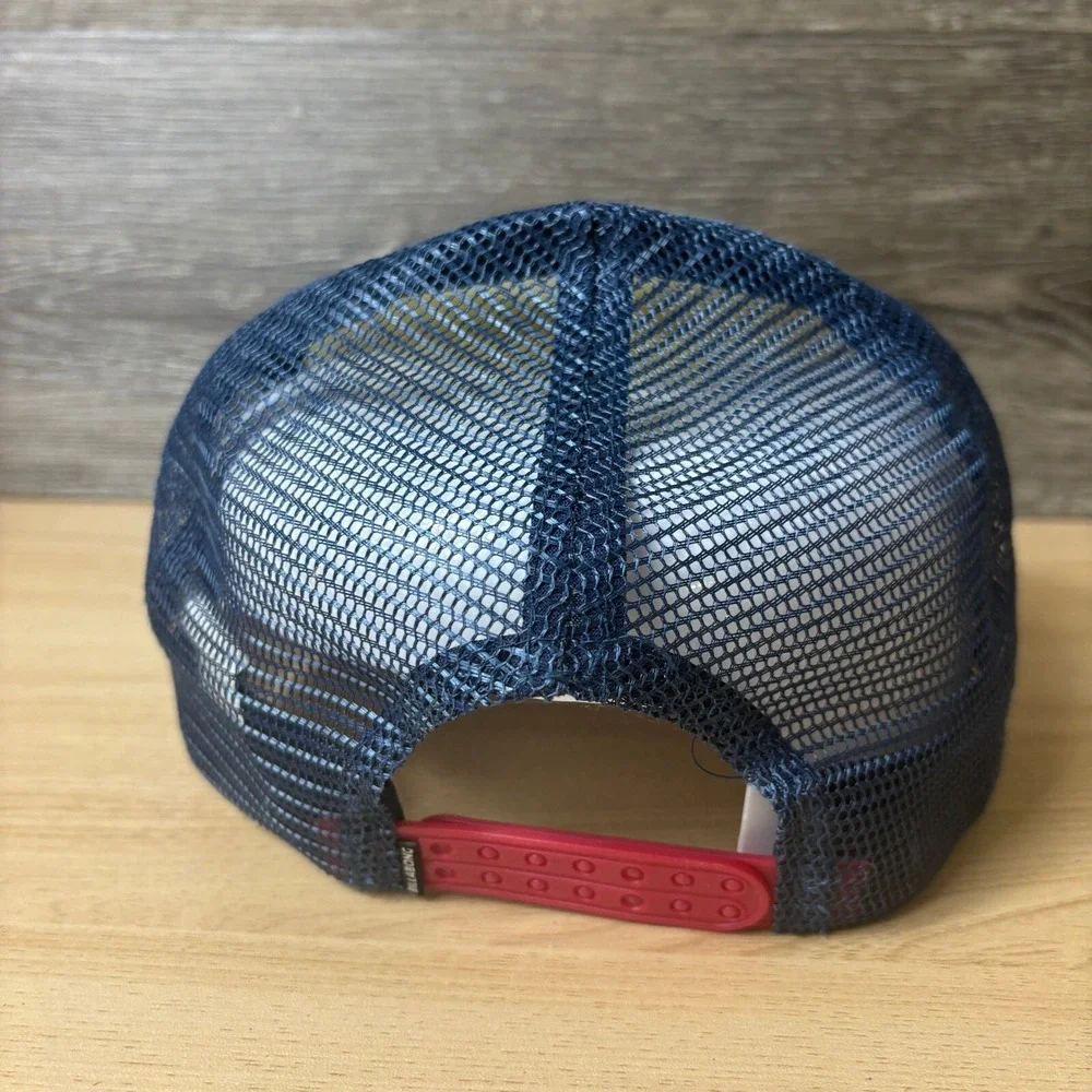 BillaBong Hat Cap Snap Back Blue Red Trucker‎ Surf Surfing Adjustable